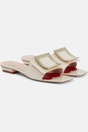Roger Vivier Belle Vivier 25 patent leather slides