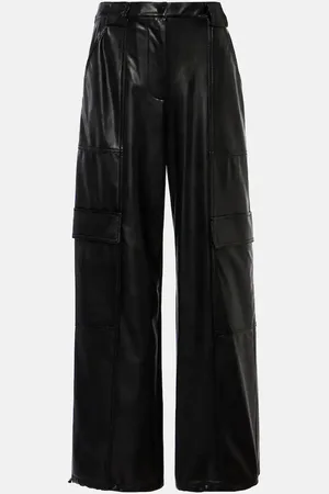 Simkhai Sofia faux leather cargo pants