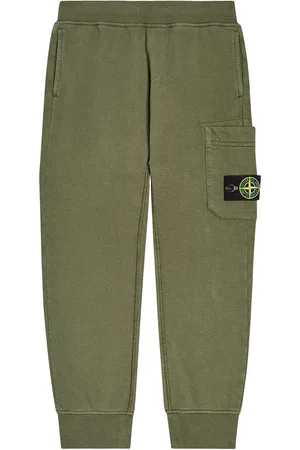 Stone Island Compass cotton fleece sweatpants