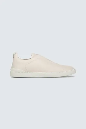 Ermenegildo Zegna Triple Stitch leather sneakers