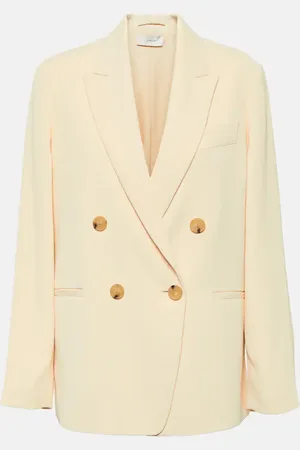 Vince Double-breasted crÃªpe blazer