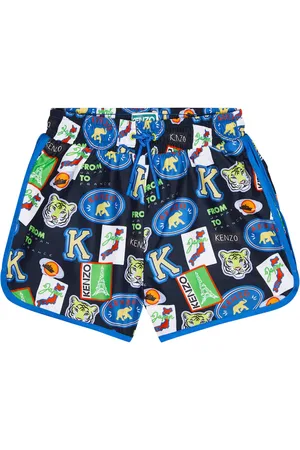 Kenzo Logo printed swim trunks
