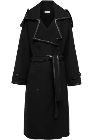 The Mannei Amman wool twill trench coat