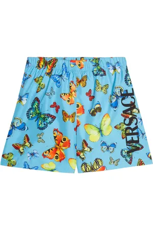 VERSACE Printed swim shorts