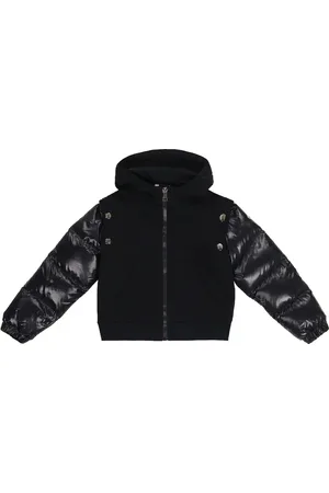 Moncler Zipped cotton-blend hoodie