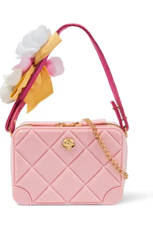 MONNALISA AppliquÃ© quilted shoulder bag