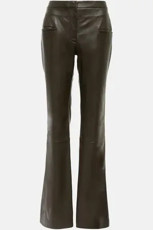 Altuzarra Serge leather bootcut pants
