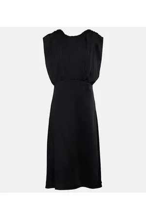 Jil Sander Draped satin midi dress