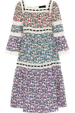 Marc Jacobs Floral cotton midi dress