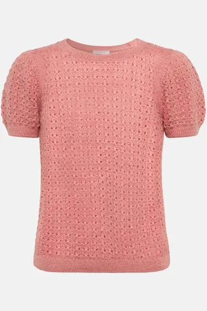 See by Chloé See By ChloÃ© Open-knit alpaca wool-blend top