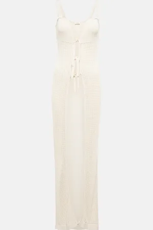 Nanushka Elianne crochet beach dress