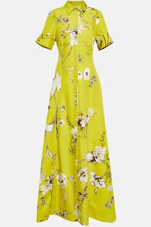 Erdem Ilana floral cotton faille gown