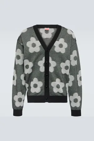 Kenzo Flower Spot cotton jacquard cardigan