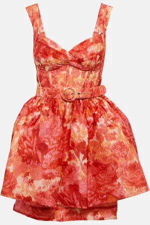 ZIMMERMANN High Tide linen and silk minidress