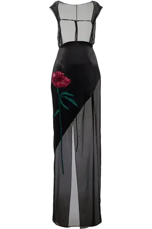 Peter Do Embroidered silk dress