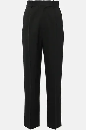 Victoria Beckham High-rise wool-blend straight pants