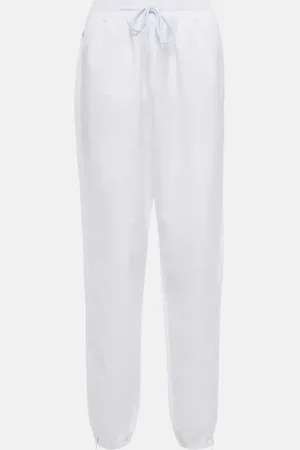 WARDROBE.NYC Zip-cuff high-rise sweatpants