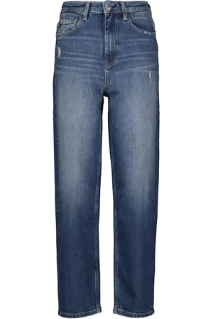 AG Jeans Balloon high-rise straight jeans
