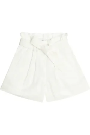 Brunello Cucinelli Cotton-blend paperbag shorts