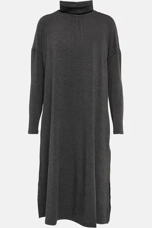 Max Mara Leisure Oltre mockneck jersey midi dress