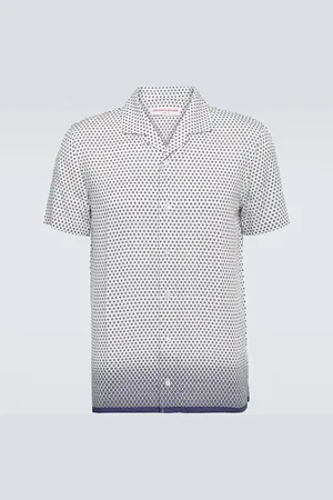 Orlebar Brown Hibbert floral bowling shirt