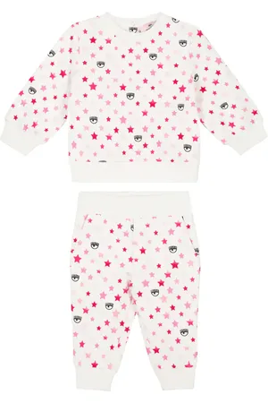 MONNALISA X Chiara Ferragni Baby printed sweater and sweatpants set