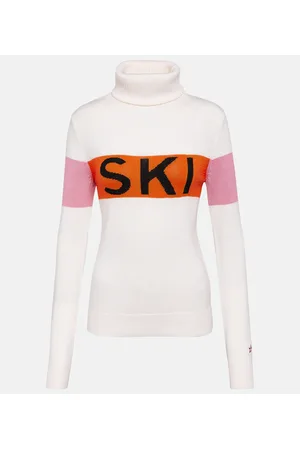 Perfect Moment Colorblocked wool turtleneck sweater