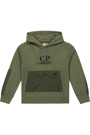 C.P. Company Logo cotton fleece hoodie