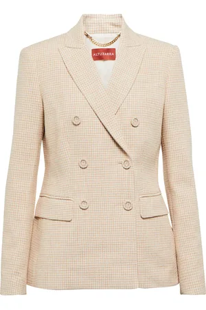 Altuzarra Indiana gingham tweed blazer