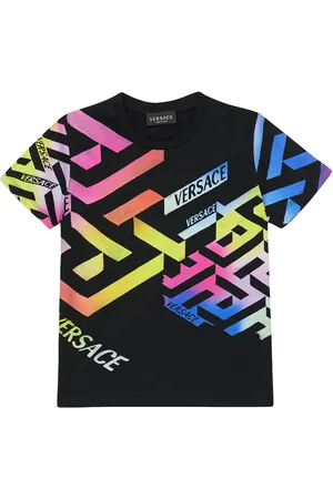 VERSACE La Greca Signature cotton T-shirt