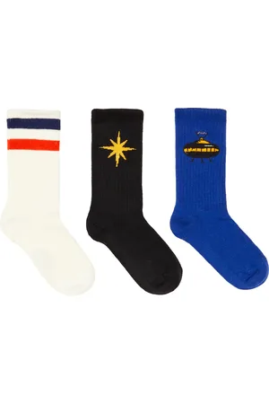 Mini Rodini Set of 3 printed cotton-blend socks