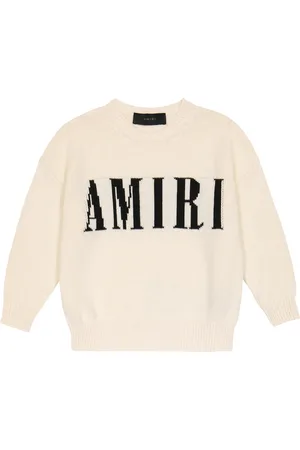 AMIRI Intarsia-knit cotton and cashmere sweater