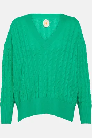 Jardin des Orangers Cable-knit wool and cashmere sweater