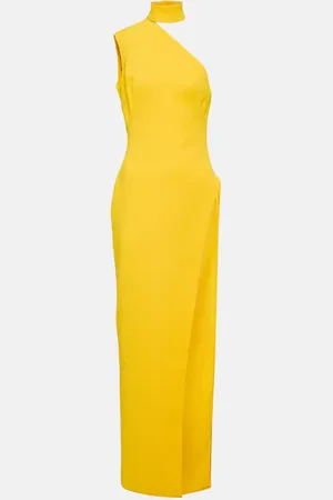 Monot MÃ´not Asymmetric crÃªpe maxi dress