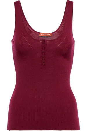 Altuzarra Daphne wool and cashmere tank top