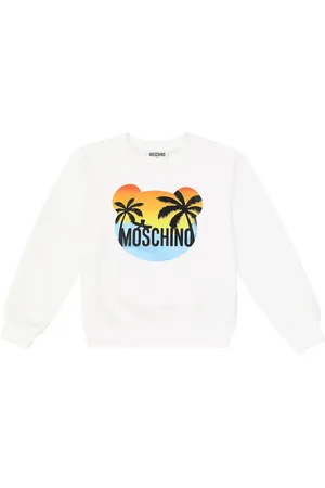 Moschino Printed cotton-blend sweatshirt