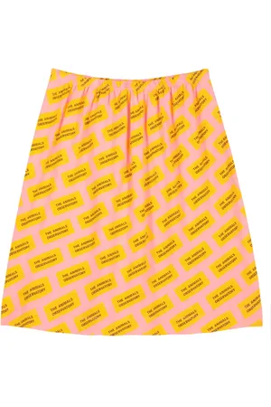 The Animals Observatory Ladybug printed cotton skirt