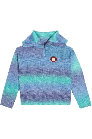 Jelly Mallow Flower half-zip sweater