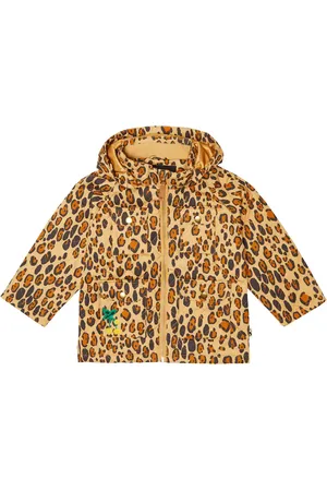Mini Rodini Leopard-print quilted jacket