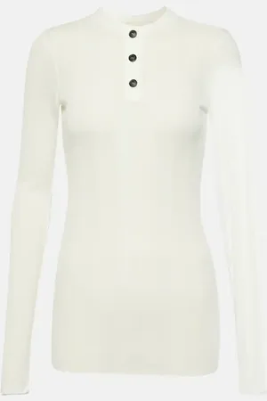 Khaite Byron cotton-blend jersey top