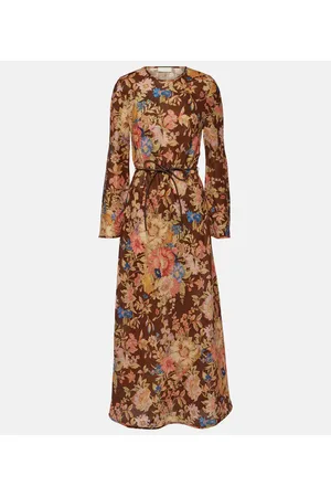 ZIMMERMANN August floral linen maxi dress
