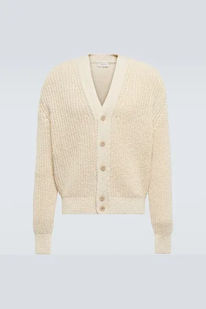 LEMAIRE Fisherman-knit cotton cardigan