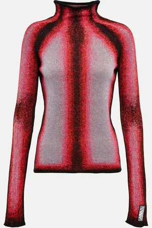 Y / PROJECT DÃ©gradÃ© knit mockneck sweater
