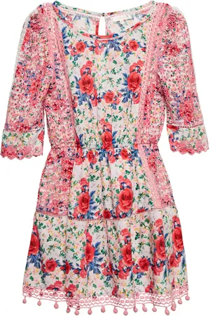 LOVESHACKFANCY Novalie cotton minidress
