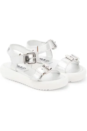 Maison Margiela Leather metallic sandals
