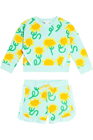 Stella McCartney Floral cotton sweatshirt and sweatpants set