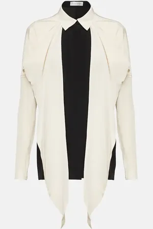 Victoria Beckham Bow-detail silk crÃªpe de chine blouse
