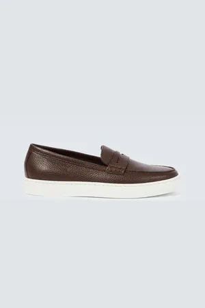 Manolo Blahnik Ellis leather penny loafers