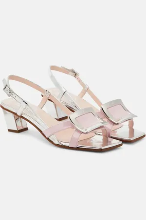 Roger Vivier Belle Vivier 45 patent leather sandals