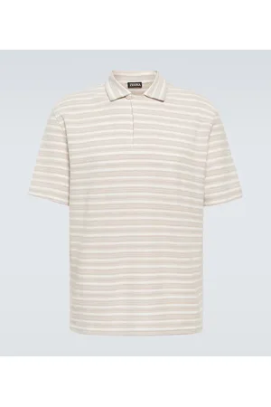 Ermenegildo Zegna Striped cotton polo shirt